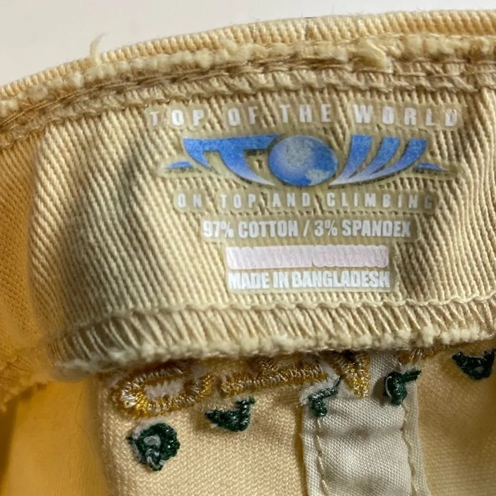 EUC Top Of The World Cream Dallas Stars Distressed Baseball Cap NHL